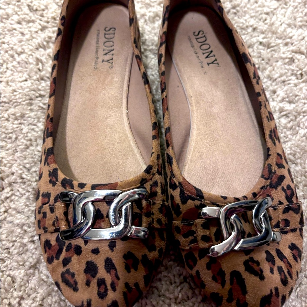Cheetah print flats